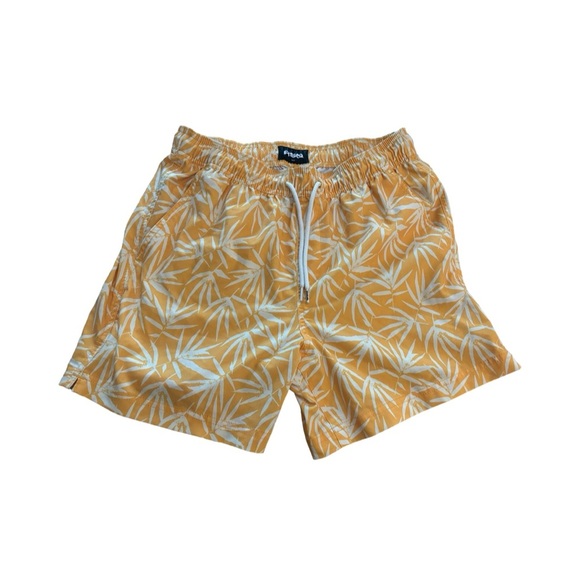 RSQ Flora Swim Shorts. Elastic waistband with interior drawstring. - Picture 6 of 7